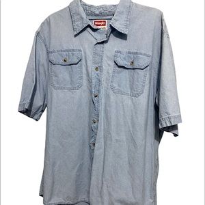 Wrangler button down t-shirt